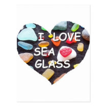 l LOVE SEA GLASS postcards