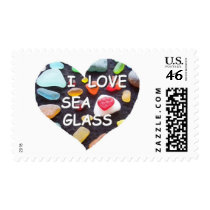 l LOVE SEA GLASS Stamps