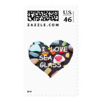 l LOVE SEA GLASS stamps