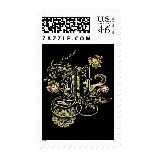 "L" monogram postage