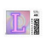 L monogram Purple Passion Postage