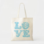 L.O.V.E. :blue Tote Bag