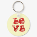 L O V E keychains