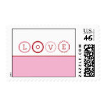 L.O.V.E. - Pink & Red postage