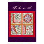 L-O-V-E Valentine Card cards