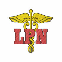 L P N embroidered shirts