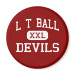 L T Ball - Devils - Junior - Tipp City Ohio Fridge Magnets