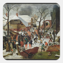 La adoración de unos de los reyes magos colcomanias cuadradas