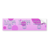 La Amiga Número 1 in Argentine Flag Colors 4 Girls Bumper Sticker