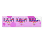 La Amiga Número 1 Venezuelan Flag Colors 4 Girls Bumper Sticker