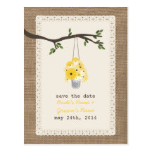 La arpillera Inspired puede de Wildflowers ahorra  Postal