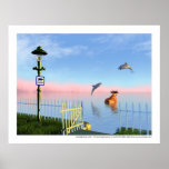 La baigneuse d'Urk - The bathing beauty of Urk Print
