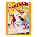 "La Baule" Vintage French Travel Poster Post Card