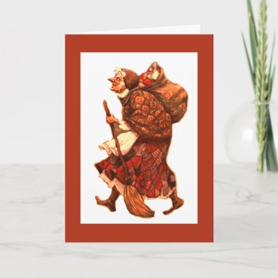 La Befana -  Buon natale / Explanation Greeting Card