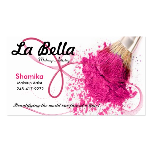 La Bella Salon/ Makeup Artist Business Card