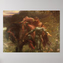 La Belle Dame sans Merci by Sir Frank Dicksee posters