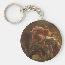 La Belle Dame sans Merci, Dicksee, Victorian Art Key Chains