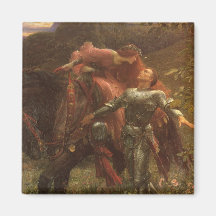 La Belle Dame sans Merci, Dicksee, Victorian Art Magnet