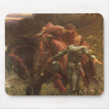 La Belle Dame sans Merci, Dicksee, Victorian Art Mouse Pad