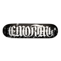 LA Black and White Skateboard