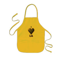 LA -- Blue with glow Apron