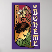 La Boheme, Opera Poster