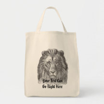 La bolsa de asas del león del vintage