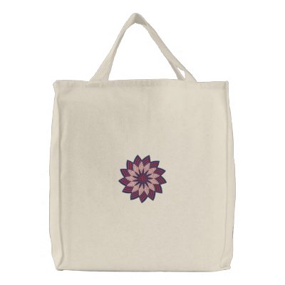 La bolsa de asas patriótica bordada de la estrella La bolsa de asas patriótica bordada de la estrella