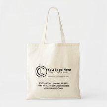 La bolsa de asas simple y de encargo de su logotip