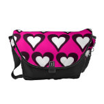 La bolsa de mensajero 2 de los corazones de la tar bolsa de mensajería