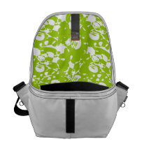 La bolsa de mensajero abstracta verde del modelo bolsa de mensajeria 