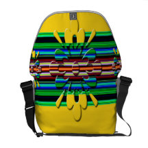 la bolsa de mensajero amarilla loca del carrito bolsas de mensajeria