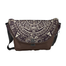 La bolsa de mensajero azteca del arte del calendar bolsa de mensajeria 