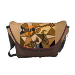 La bolsa de mensajero de la música del arte abstra bolsas de mensajeria