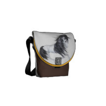 La bolsa de mensajero del caballo salvaje cero bolsas de mensajería