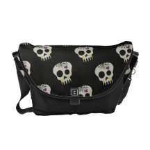La bolsa de mensajero del carrito de los cráneos bolsa de mensajeria 