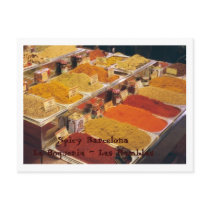 La Boqueria - Spices for Your Meal postcards by Melodee50 La Boqueria - Spices for Your Meal postcards
