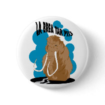 La Brea Tar Pits Mammoth buttons by alternateworlds La Brea Tar Pits Mammoth buttons