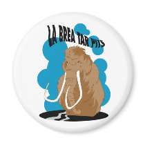 La Brea Tar Pits Mammoth Fridge Magnets