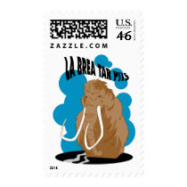 La Brea Tar Pits Mammoth postage