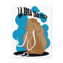 La Brea Tar Pits Mammoth postcards