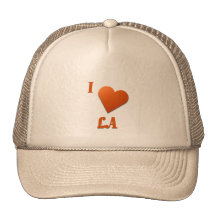 LA -- Burnt Orange Mesh Hats