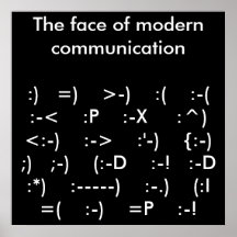 La cara del poster moderno de la comunicación