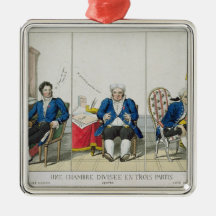 La Chambre Divisee en Trois Partis Ornament
