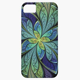 Stained Glass Effect Floral iPhone 5 Case