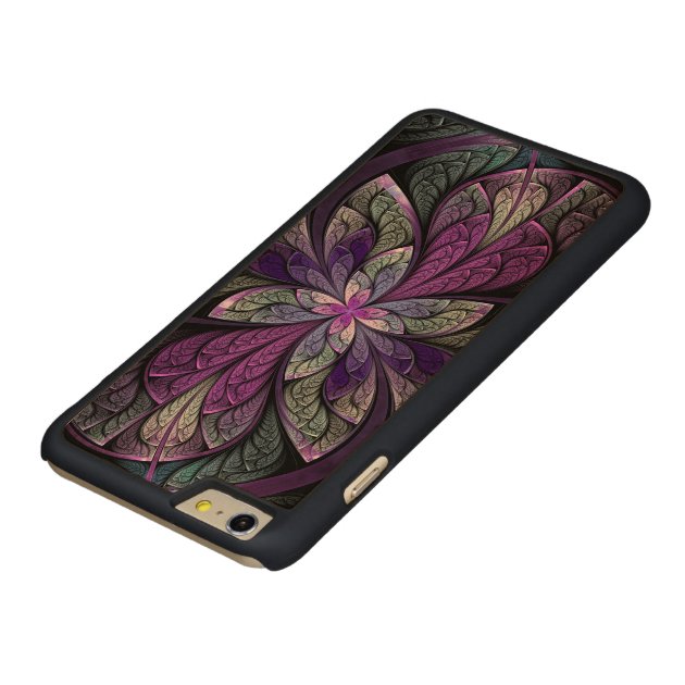 La Chanteuse Violett Carved® Maple iPhone 6 Plus Slim Case-4