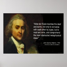 La cita de John Quincy Adams de los trabajos de L' Impresiones