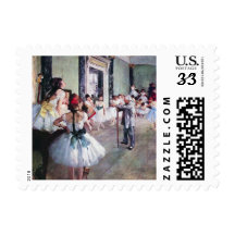La clase de danza de Edgar Degas, ballet del vinta Sello