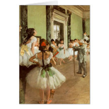 La Classe de Danse by Edgar Degas Greeting Cards