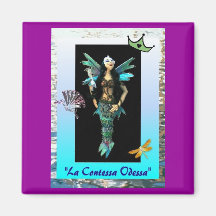 "La Contessa Odessa" Refrigerator Magnet